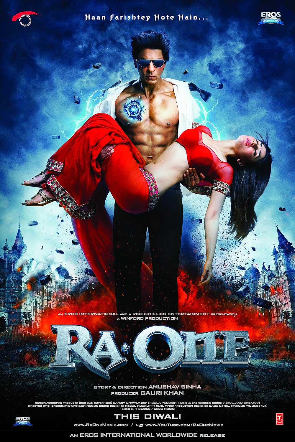 Download Ra.One (2011) BluRay Hindi Full Movie 480p [400MB] | 720p [1GB] | 1080p [4.3GB]