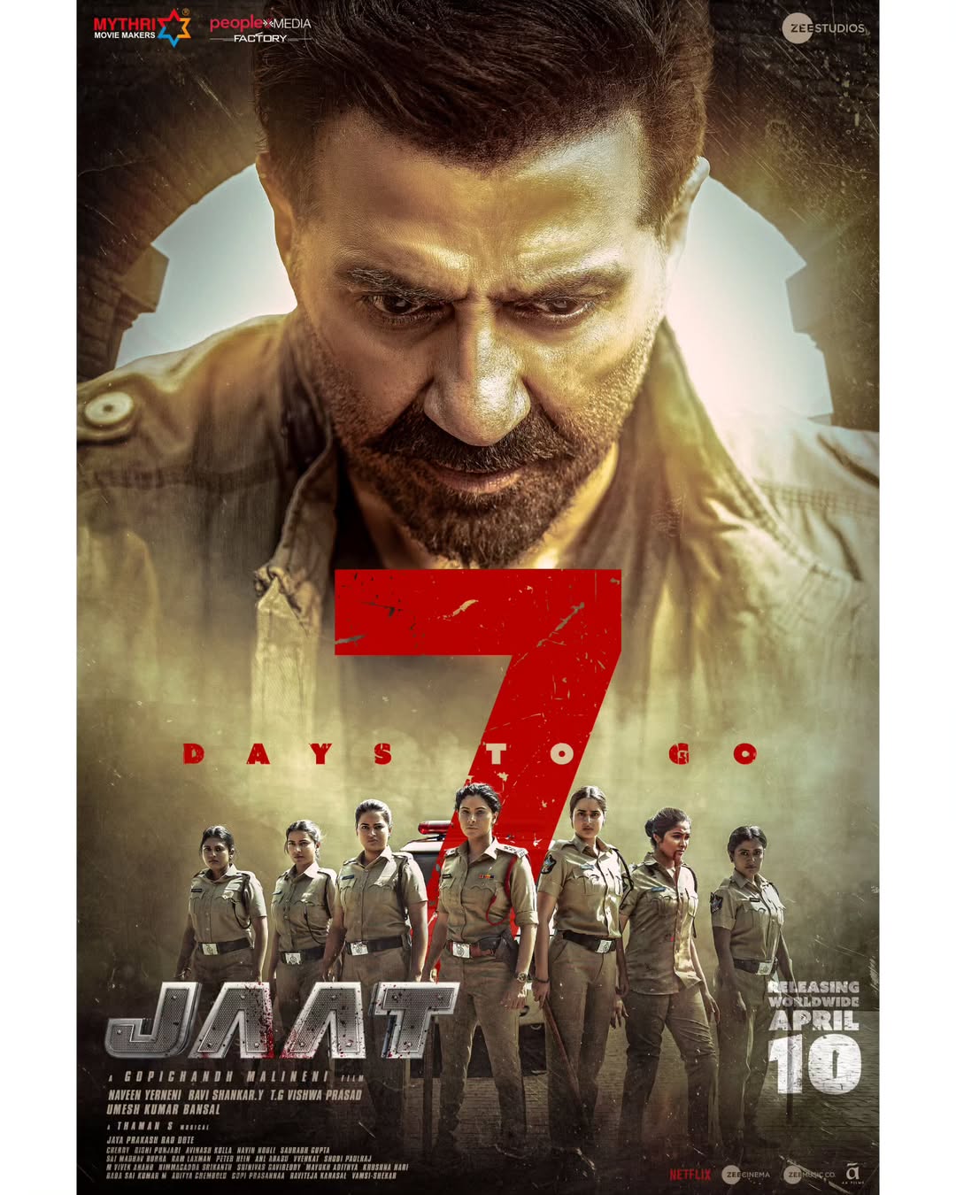 Jaat (2025) WEB-DL [Hindi DD5.1] 4K 1080p 720p & 480p [x264/HEVC] | Full Movie [1.1GB] | 1080p [2.5GB]