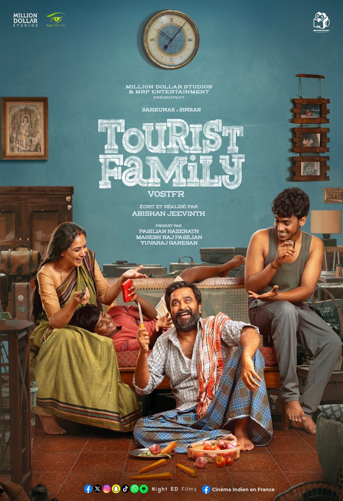 Tourist Family (2025) JHS WeB-DL [Hindi DD5.1 + Tamil] 480p [470MB] | 720p [1.2GB] | 1080p [2.7GB]